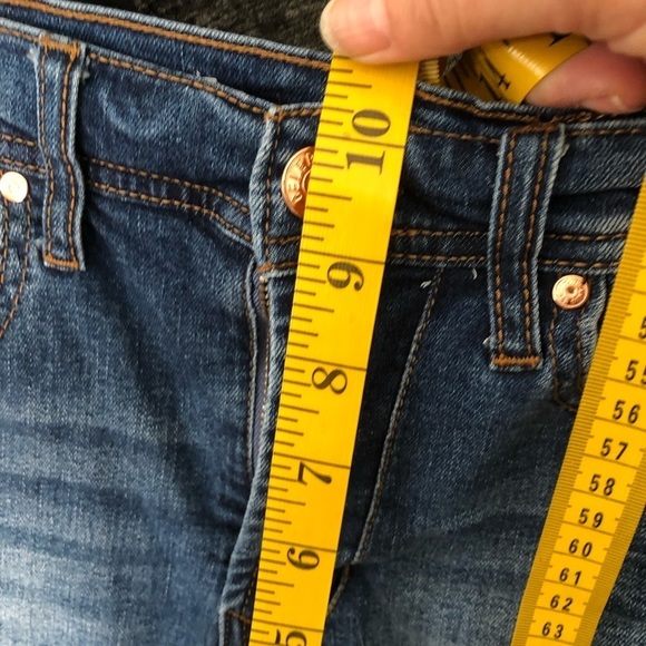 Celebrity Pink size 5 dark blue Jean shorts cut off with stretch - Picture 7 of 8